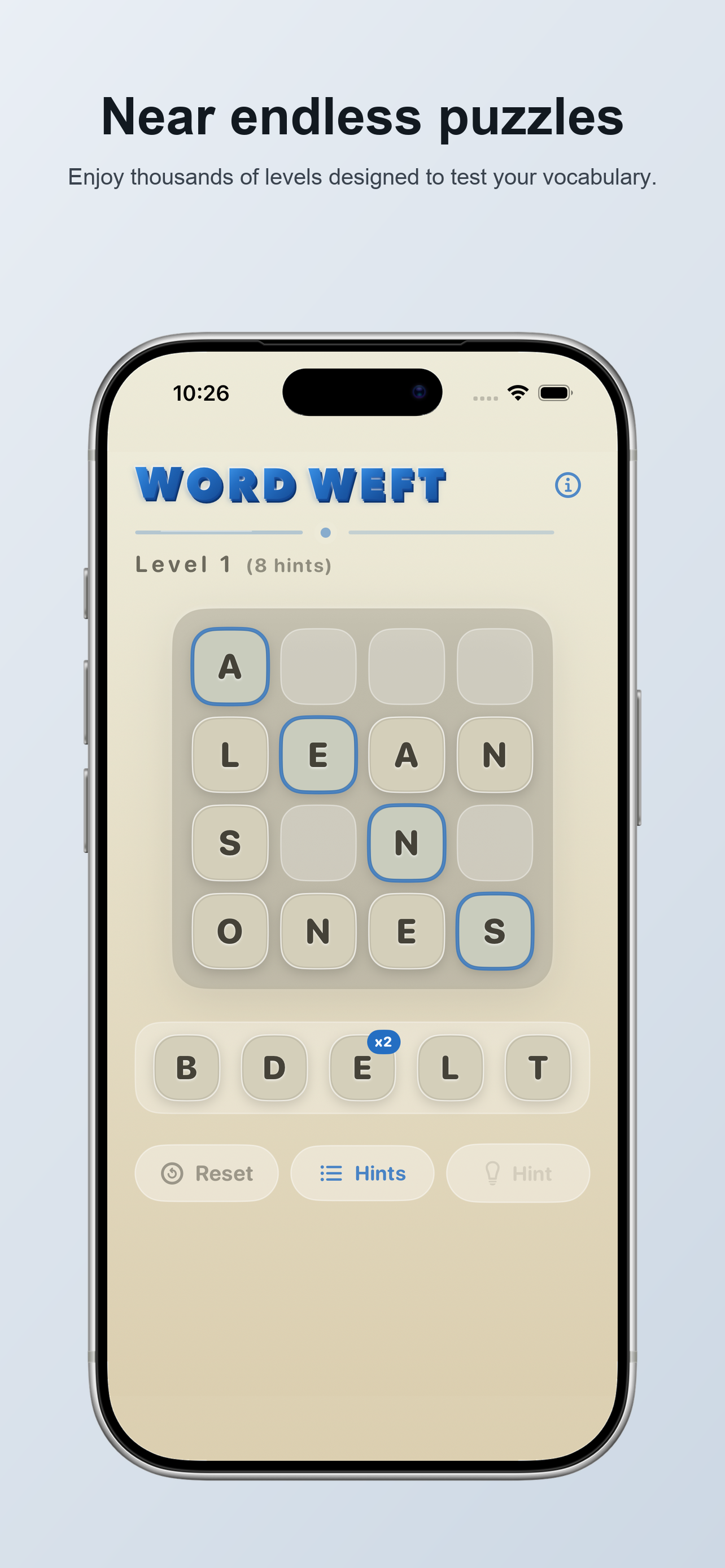 Word Weft solving showcase